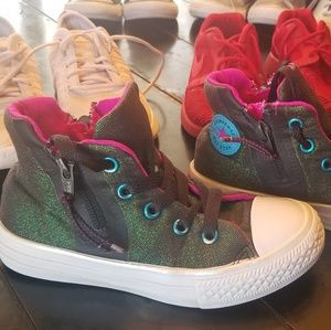 Girls chucks size 11 size zip up